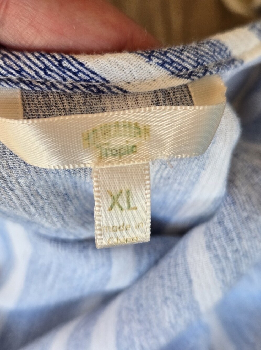 Rip Curl Blue & White Striped Beach Romper - Size XL 🌊 - Picture 5 of 6